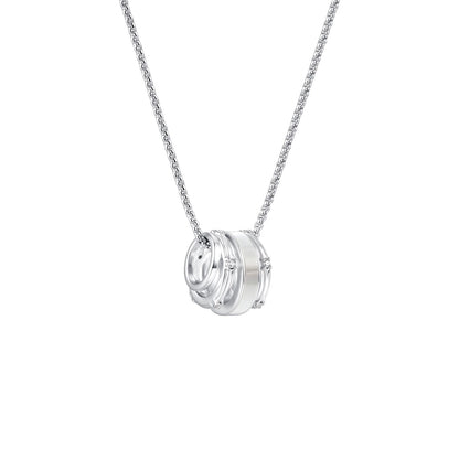 Multi-wrap titanium necklace