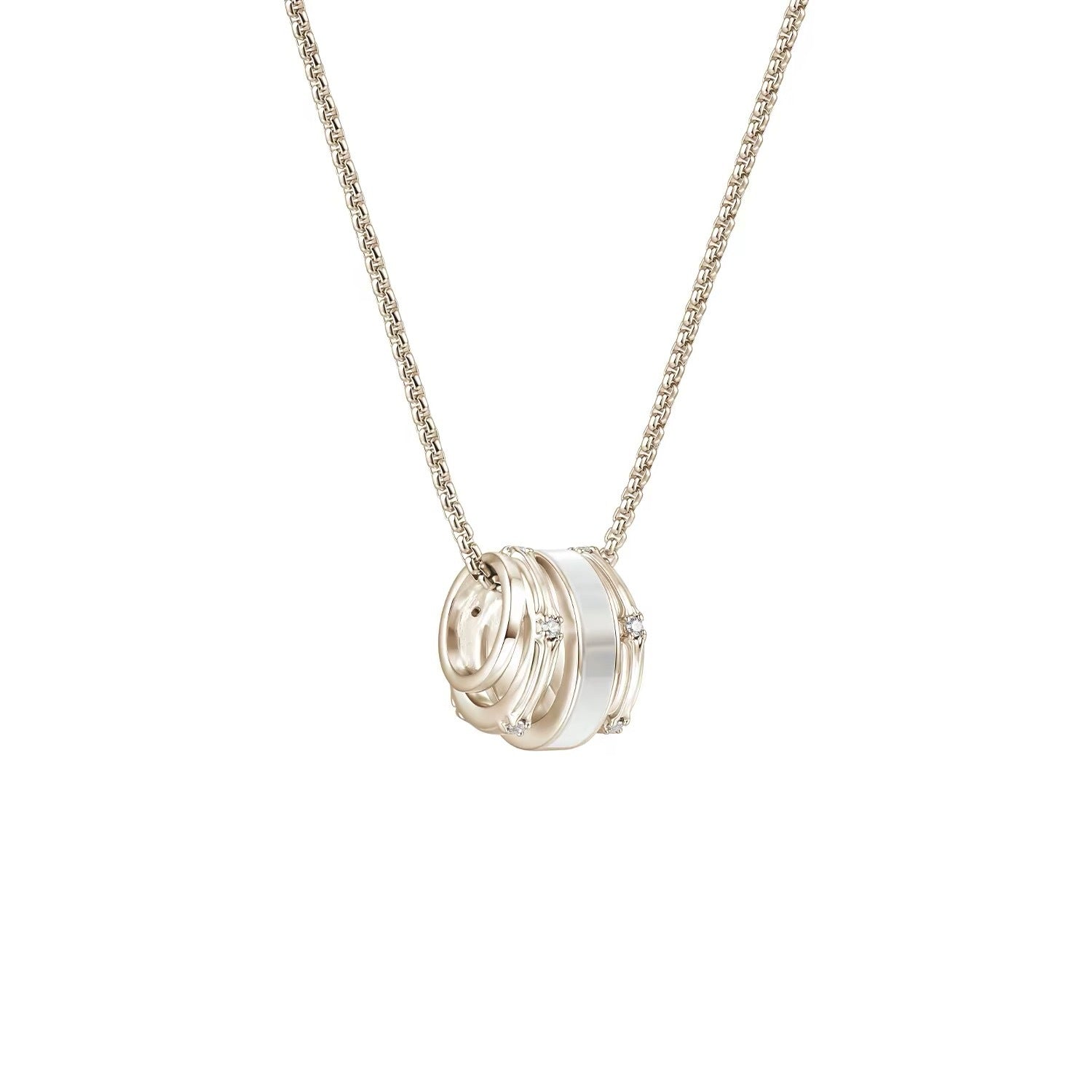 Multi-wrap titanium necklace