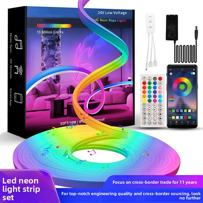 Multicolor LED Light Strip with Music Control