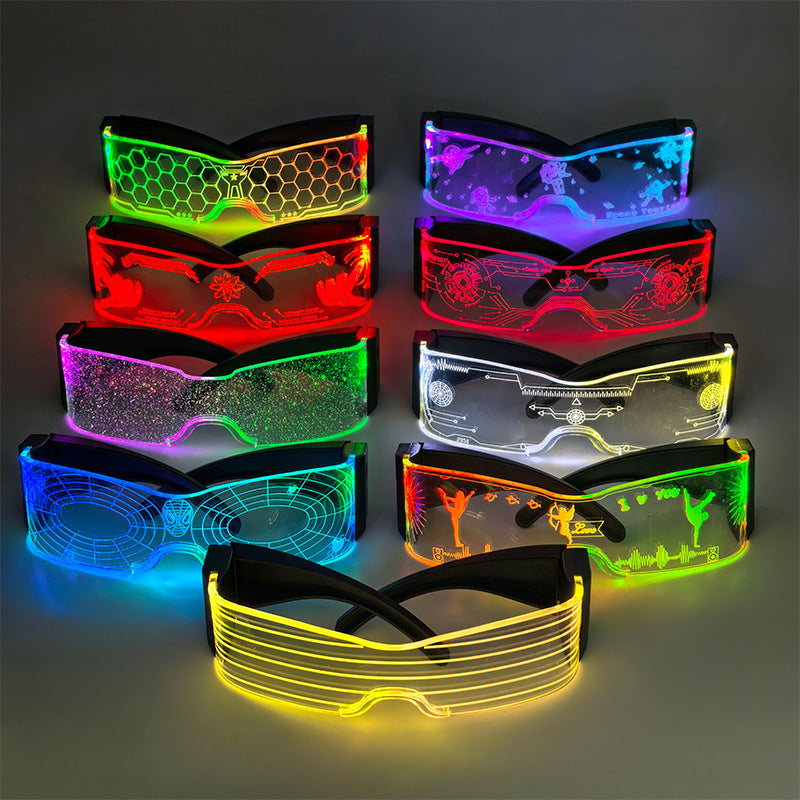 Multicolor LED Light Up Glasses