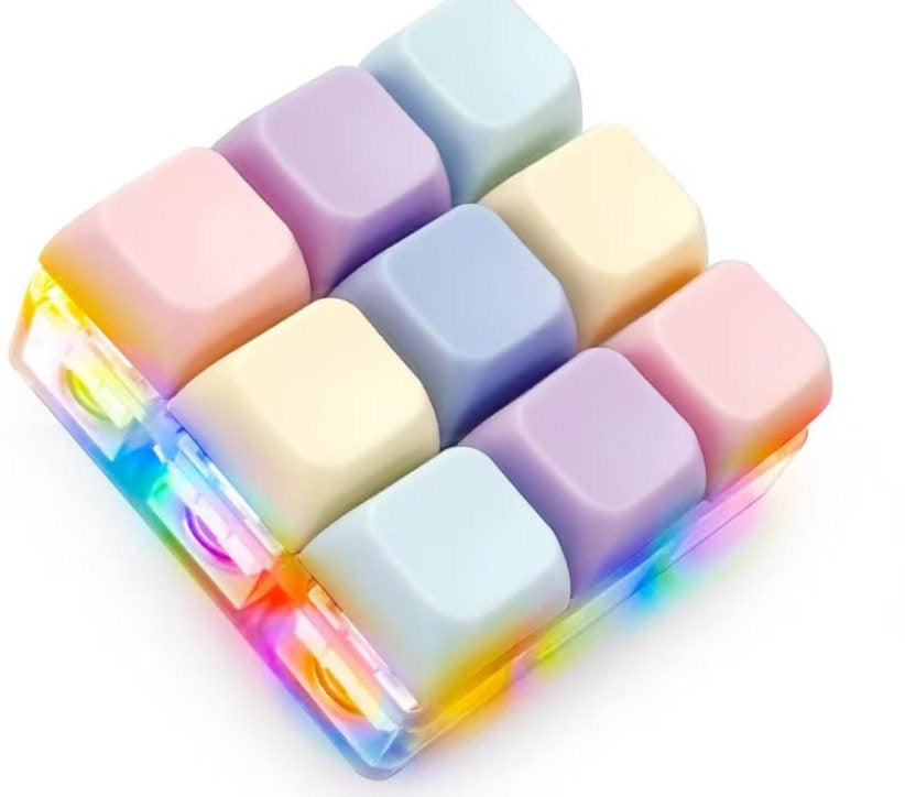 Multicolor Light-Up Keyboard Stress Relief Toy