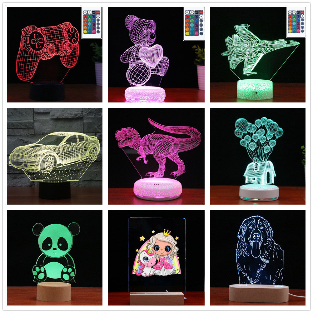 Multicolor Touch Control Night Light with Remote