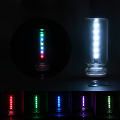 Multicolor USB Touch Night Light with Frosted Glass Design