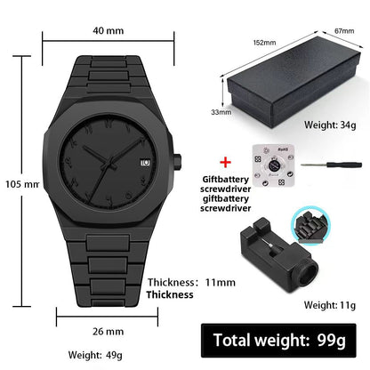 Multicolor waterproof quartz watch