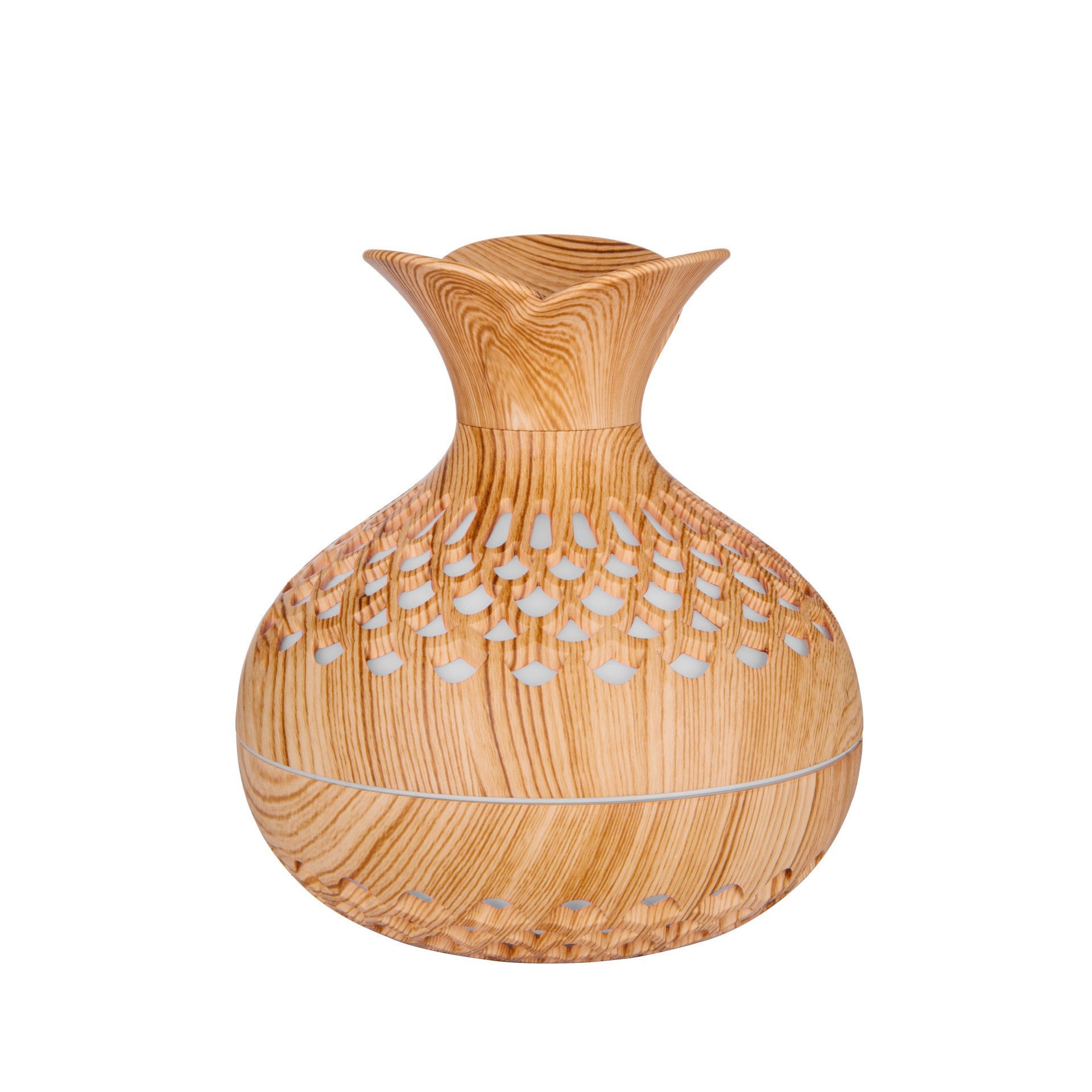 Multicolor Wood Grain USB Humidifier with Night Light