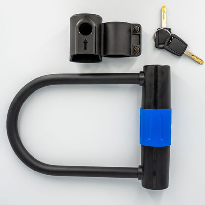 Multifunction Bicycle U Lock with Steel Cable