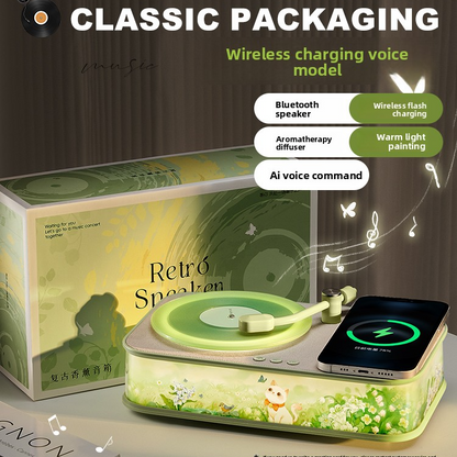 Multifunction Bluetooth Speaker with Aromatherapy and Night Light