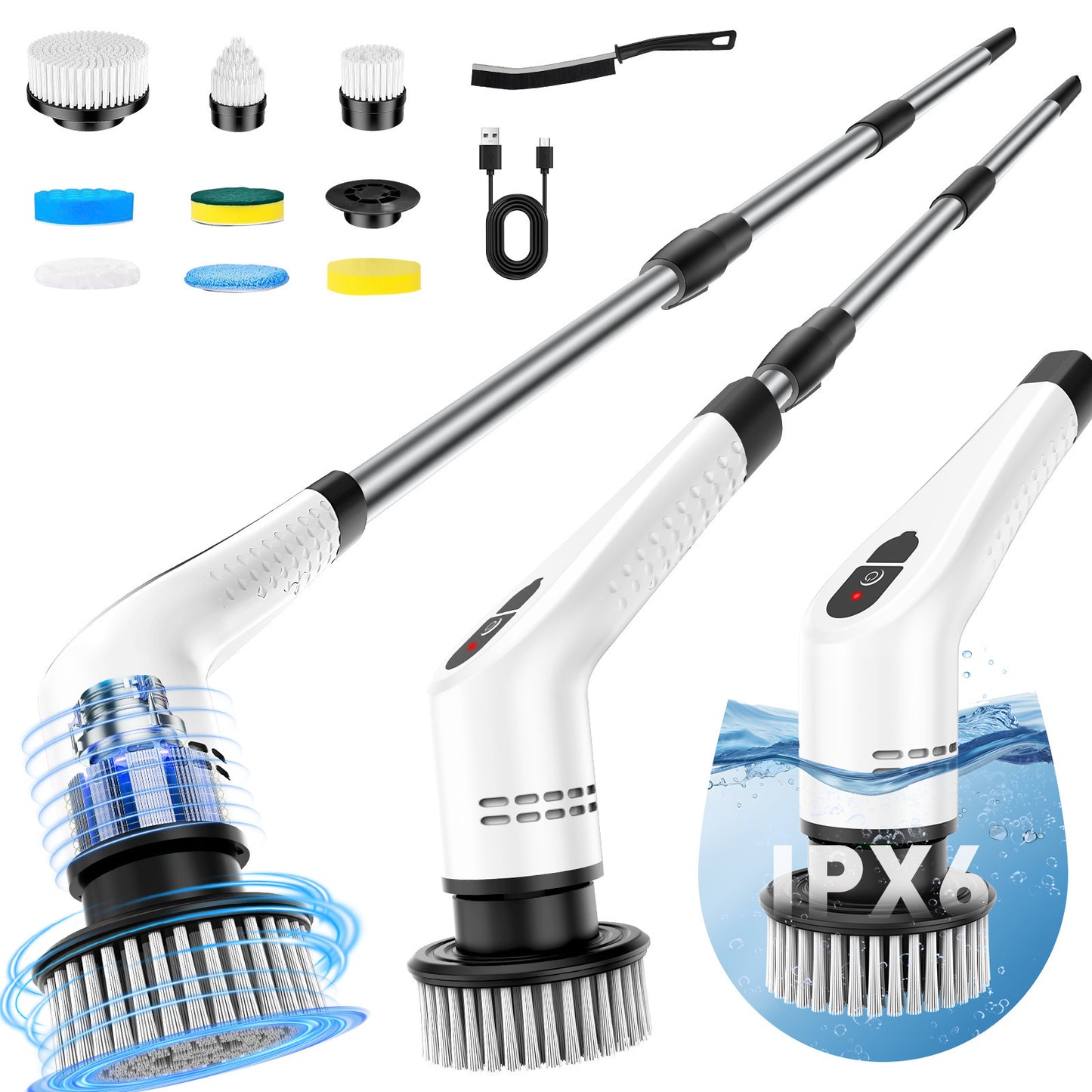 Multifunction Electric Bathroom Scrubber