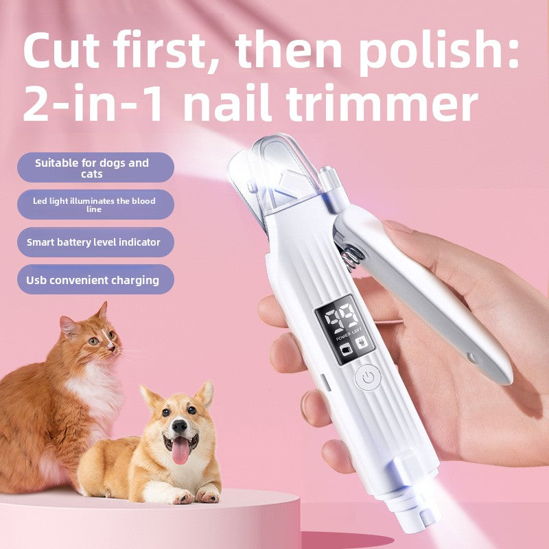Multifunction LED Pet Nail Clipper with Blood Line Detection