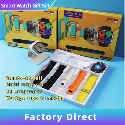 Multifunction Smartwatch with Changeable Straps