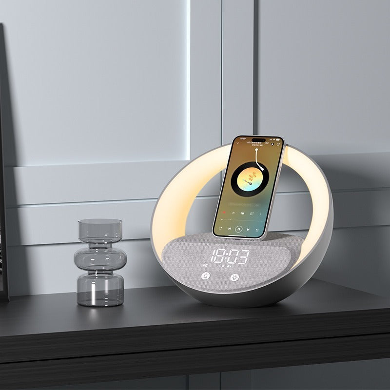 Multifunction Sunrise Alarm Clock with Bluetooth Speaker