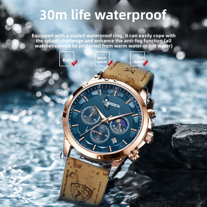 Multifunction Waterproof Mens Watch