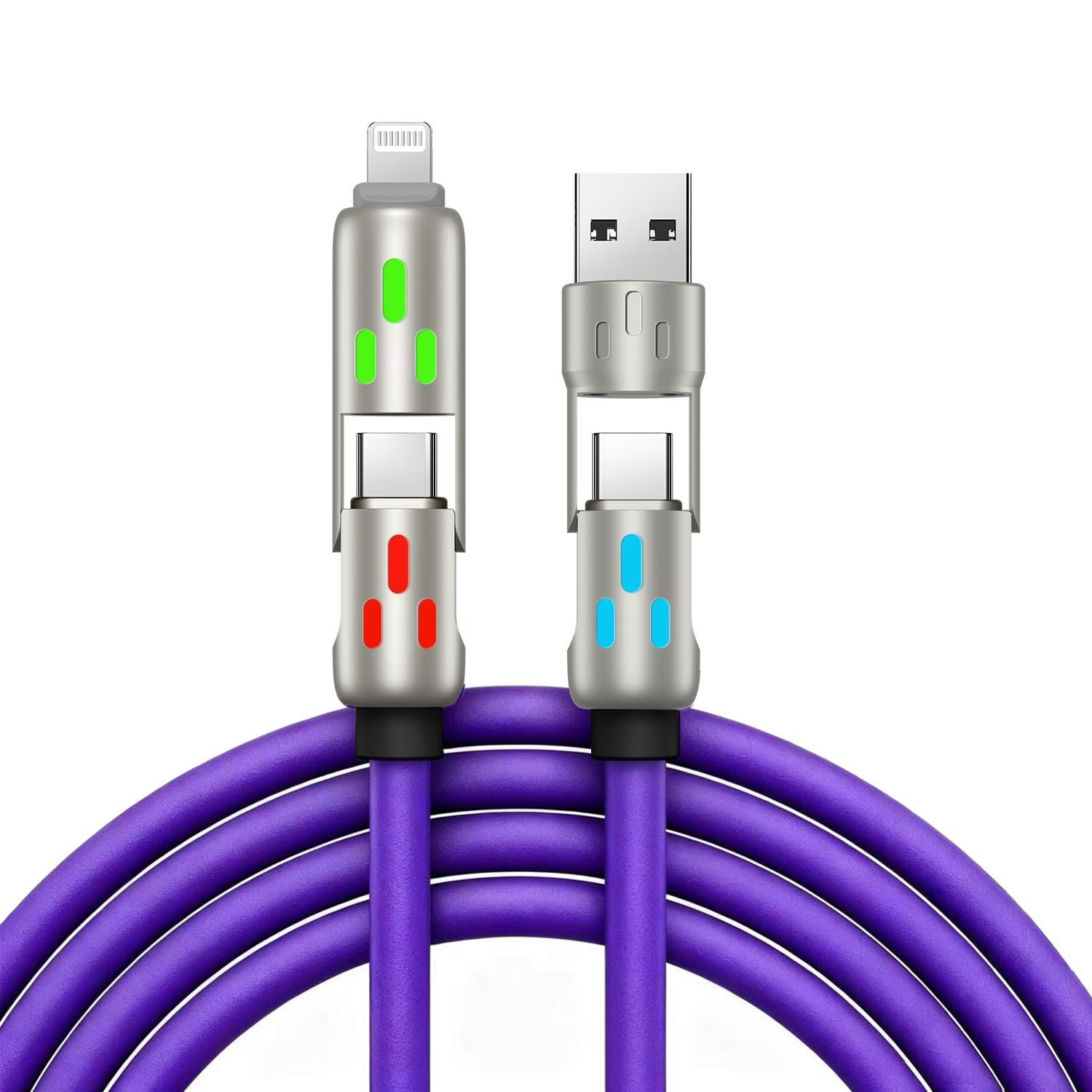 Multifunctional 240W Fast Charging Cable with Light Indicator