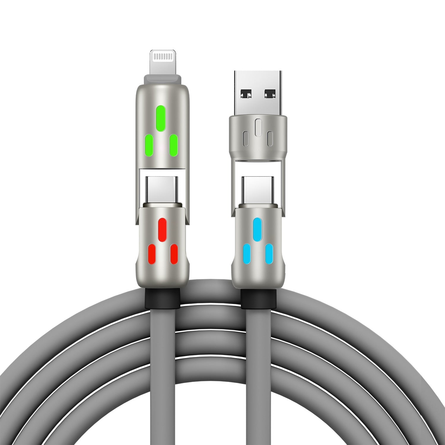Multifunctional 240W Fast Charging Cable with Light Indicator