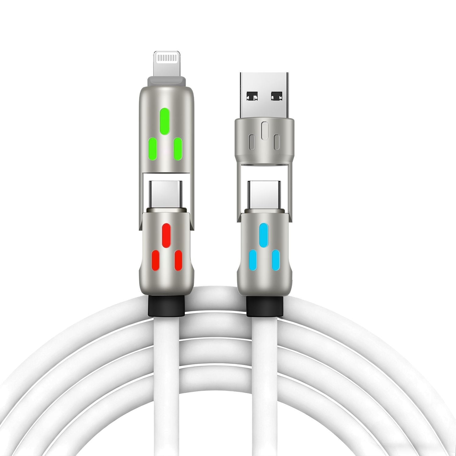 Multifunctional 240W Fast Charging Cable with Light Indicator
