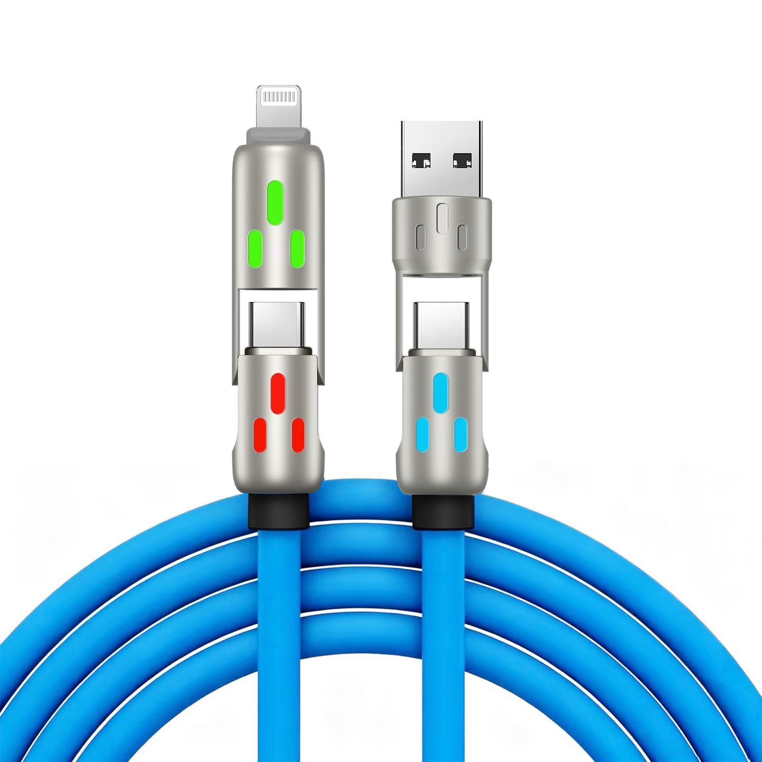 Multifunctional 240W Fast Charging Cable with Light Indicator