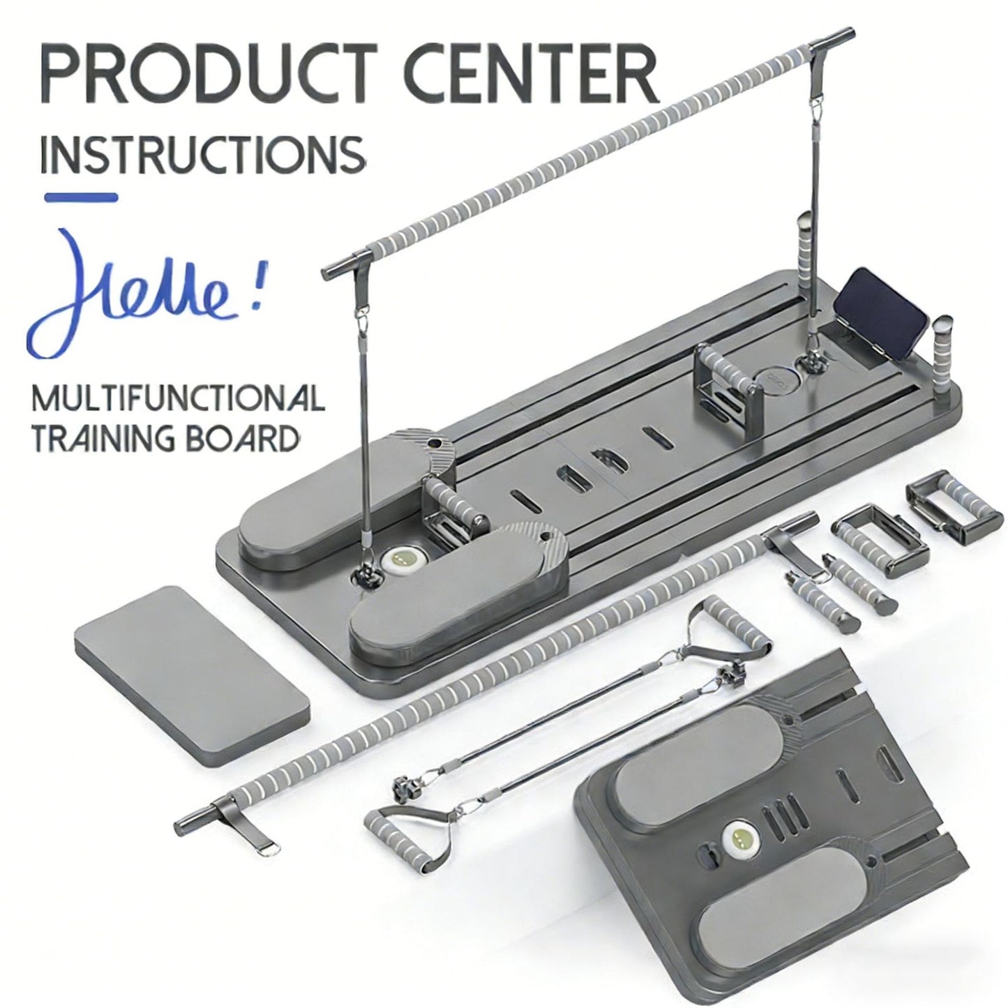 Multifunctional Abdominal Fitness Board with Pilates Stick