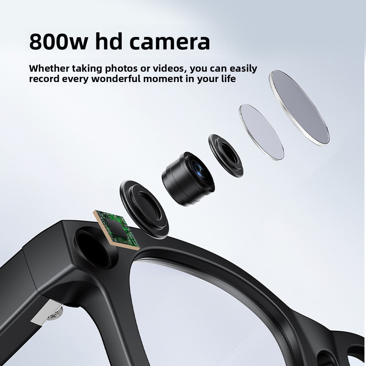 Multifunctional AI Smart Glasses with Camera Bluetooth