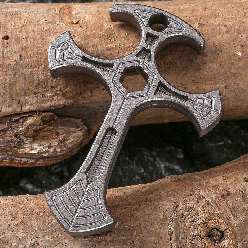 Multifunctional Alloy Window Breaker Hammer with Bottle Opener