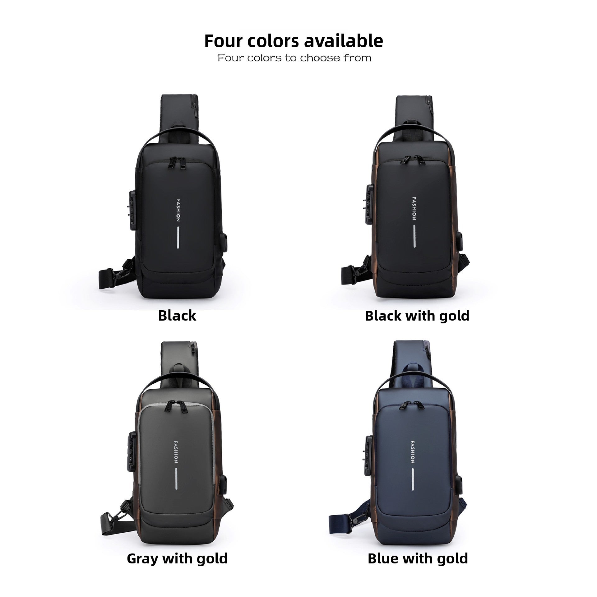 Multifunctional Anti-Theft Crossbody Backpack