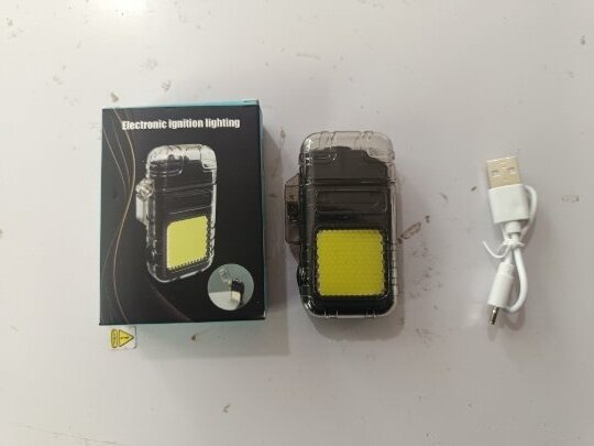 Multifunctional Arc Lighter Keychain with Flashlight and Charger