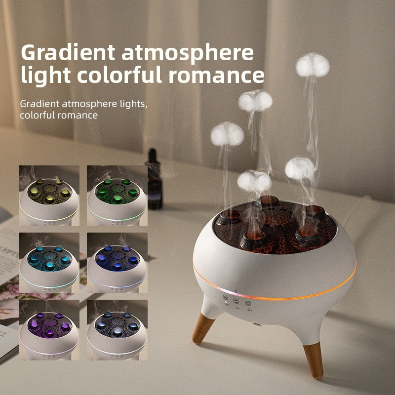 Multifunctional Aroma Diffuser with Colorful Flame Effect