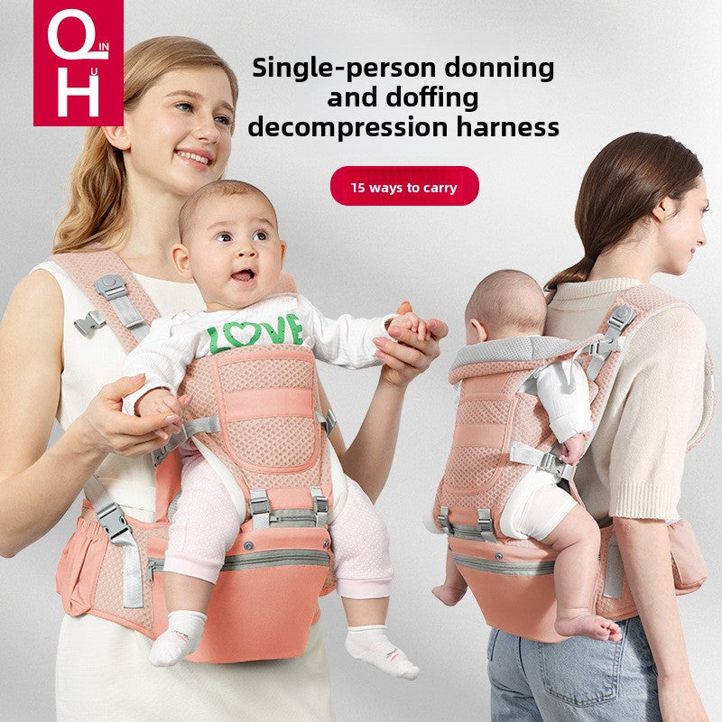Multifunctional Baby Carrier with Waist Stool
