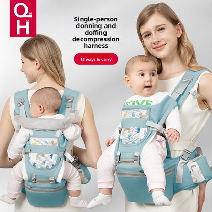 Multifunctional Baby Carrier with Waist Stool