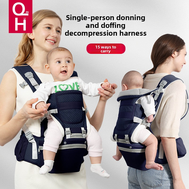 Multifunctional Baby Carrier with Waist Stool