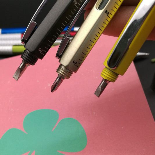 Multifunctional Ballpoint Pen with Screwdriver Caliper Level Gauge Tool