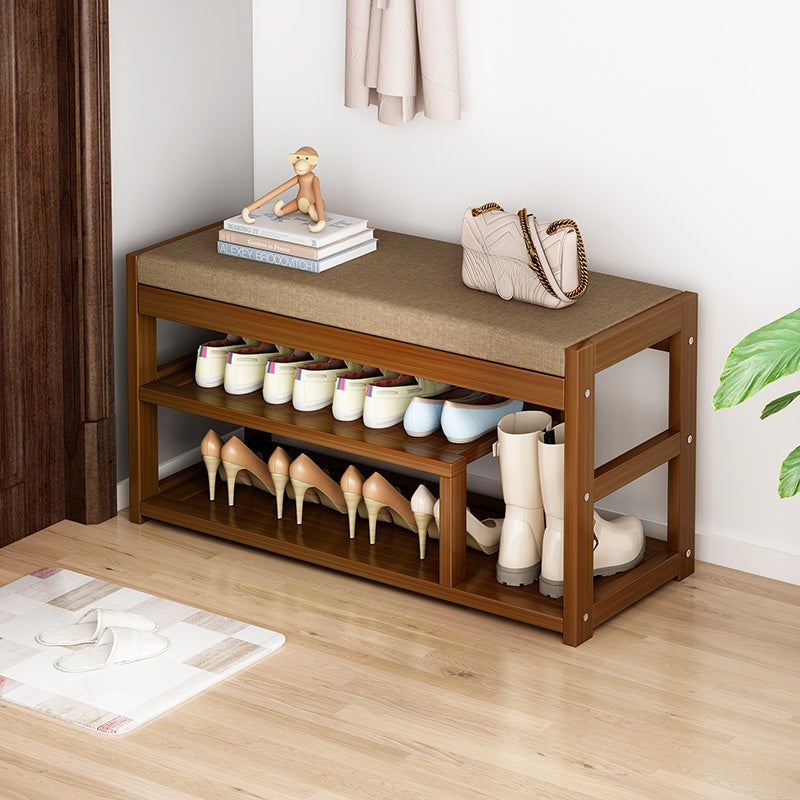 Multifunctional Bamboo Shoe Rack