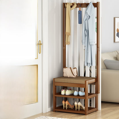Multifunctional Bamboo Shoe Rack