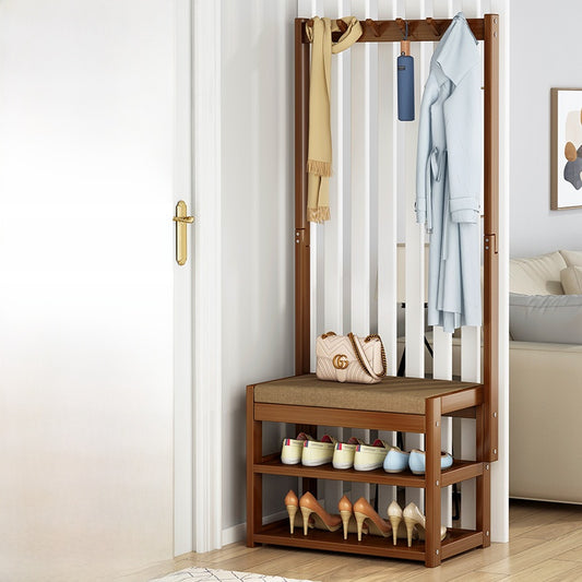 Multifunctional Bamboo Shoe Rack