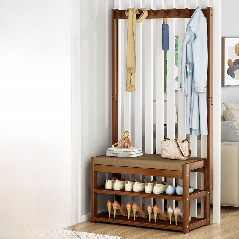 Multifunctional Bamboo Shoe Rack