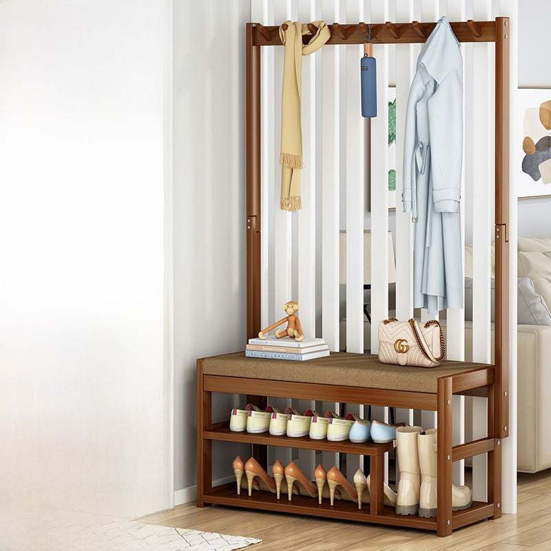 Multifunctional Bamboo Shoe Rack