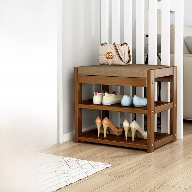Multifunctional Bamboo Shoe Rack