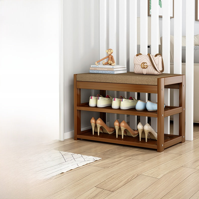 Multifunctional Bamboo Shoe Rack
