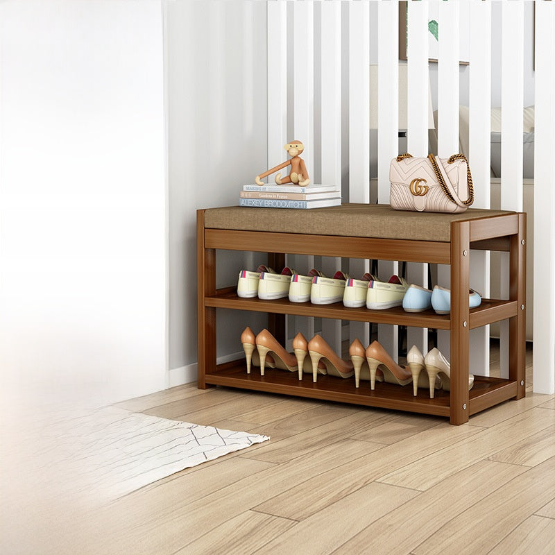 Multifunctional Bamboo Shoe Rack