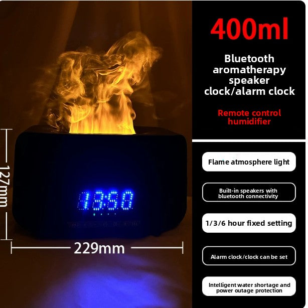 Multifunctional Bluetooth Humidifier Speaker with Flame Effect
