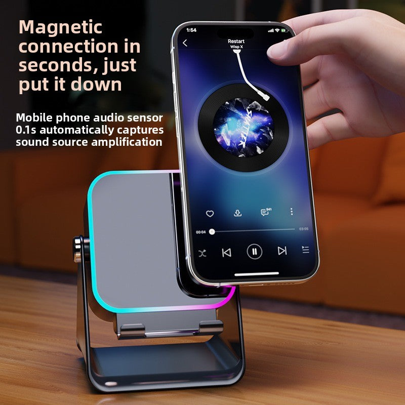 Multifunctional Bluetooth Speaker with Phone Holder