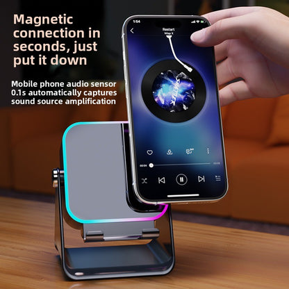 Multifunctional Bluetooth Speaker with Phone Holder