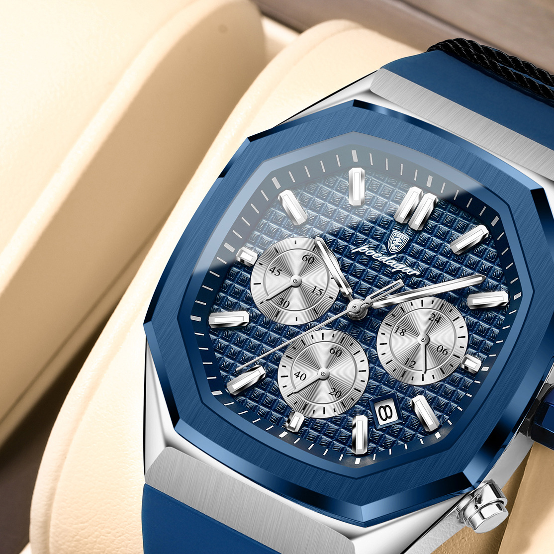 Multifunctional Calendar Mens Watch