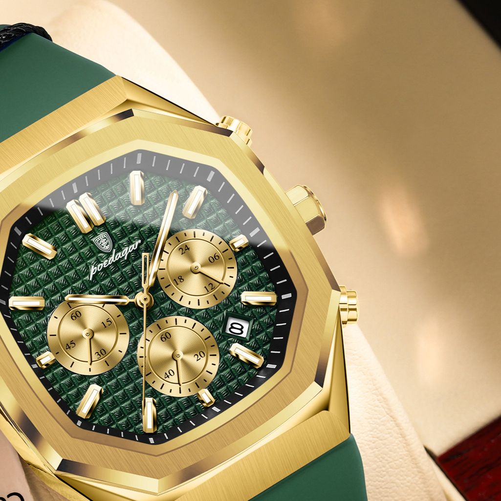 Multifunctional Calendar Mens Watch