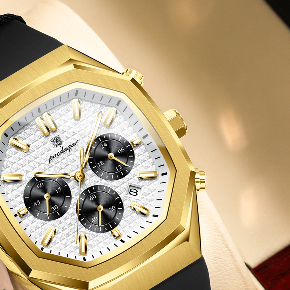 Multifunctional Calendar Mens Watch