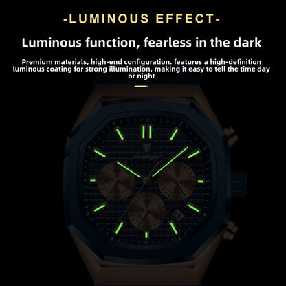 Multifunctional Calendar Mens Watch