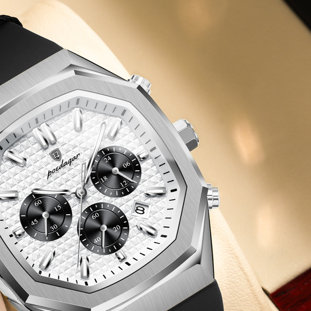 Multifunctional Calendar Mens Watch