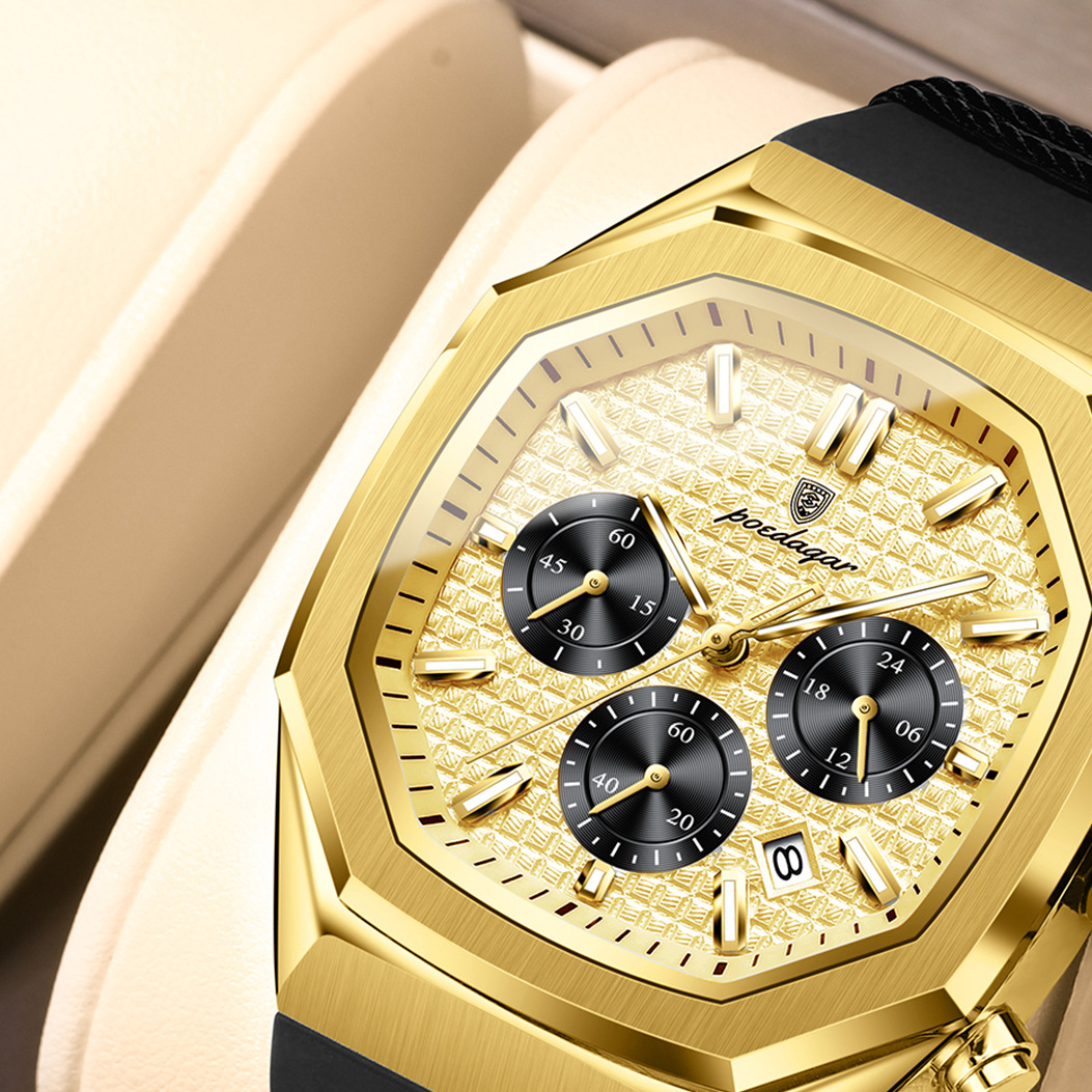 Multifunctional Calendar Mens Watch