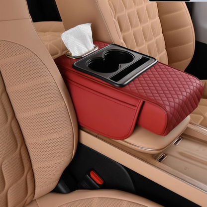 Multifunctional Car Armrest Organizer with Cup Holders