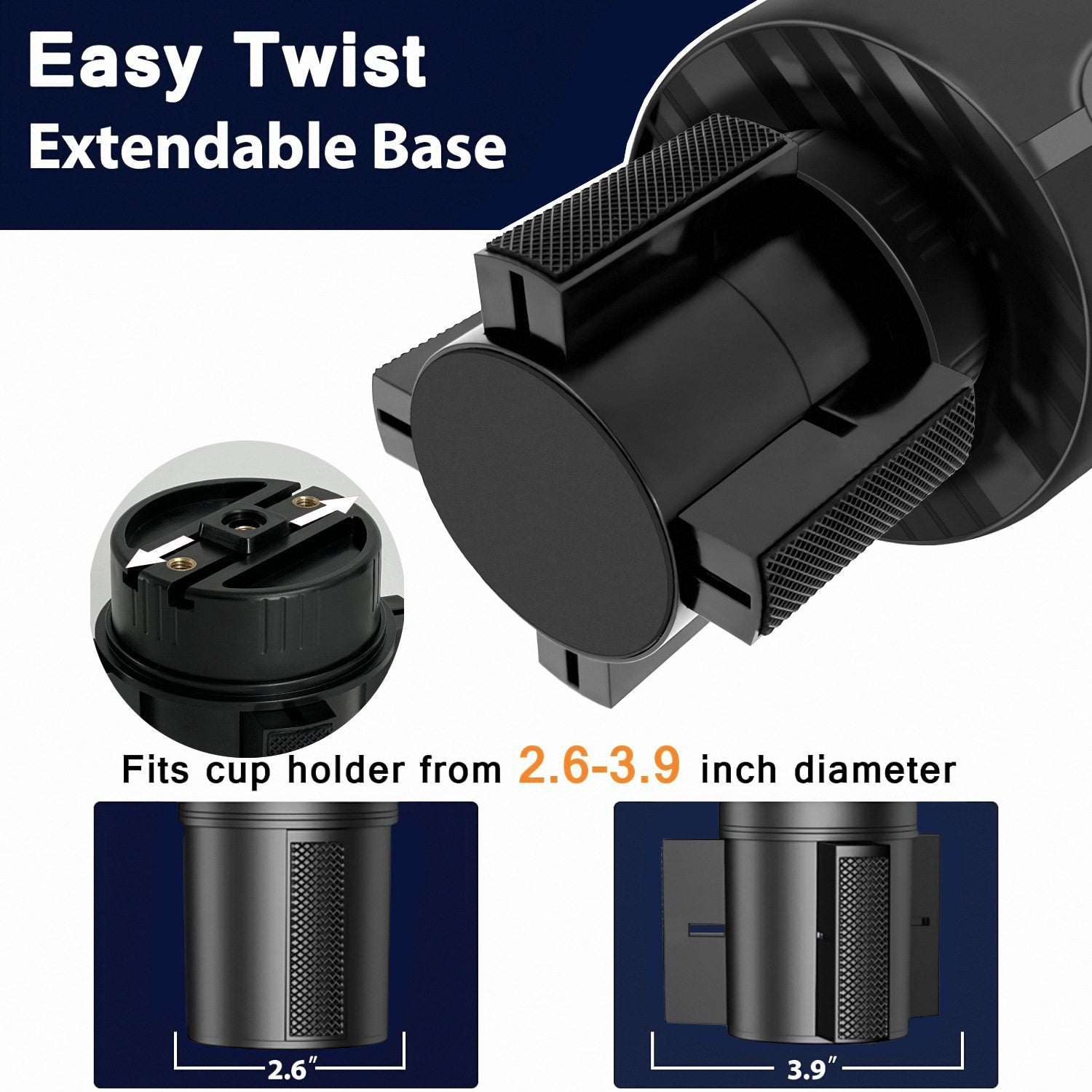 Multifunctional Car Cup and Phone Holder