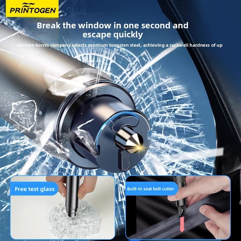 Multifunctional Car Emergency Safety Hammer with Window Breaker and Seatbelt Cutter
